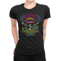 Happy 2nd Banana Day Ladies Fitted T-shirt | Artistshot