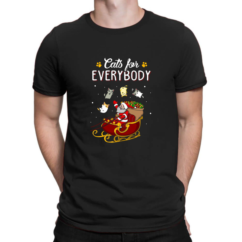 Cats For Everybody Cat Christmas Ugly Christmas T-shirt | Artistshot