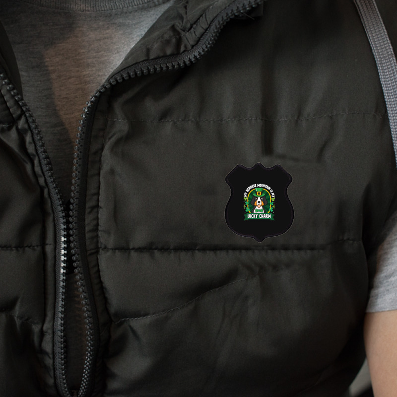 Bernese Mountain Is My Lucky Charm St Patricks Shield Patch | Artistshot