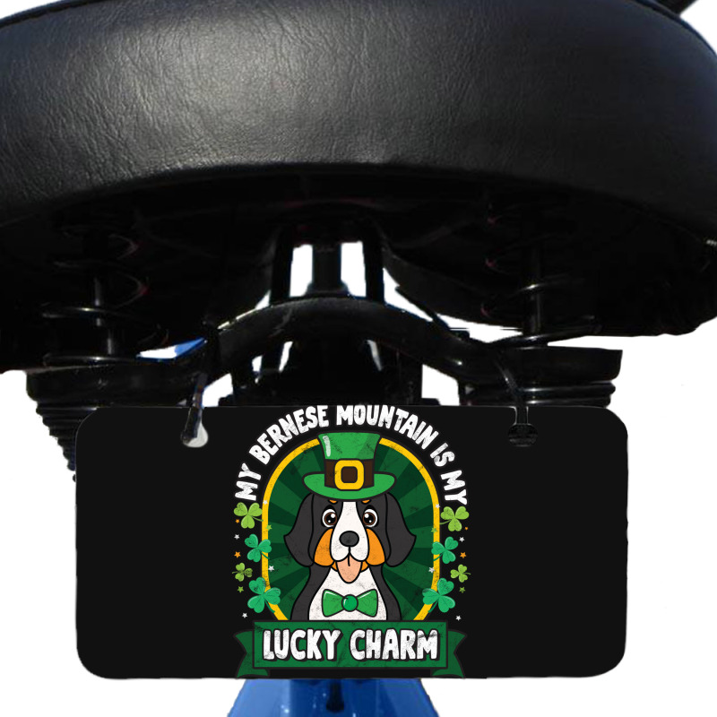 Bernese Mountain Is My Lucky Charm St Patricks Bicycle License Plate | Artistshot