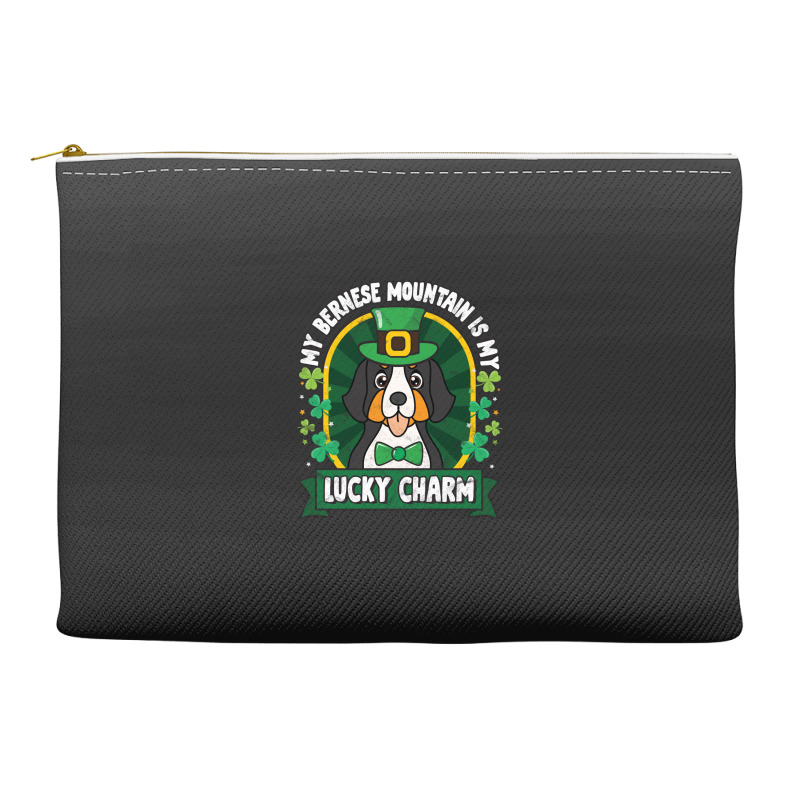 Bernese Mountain Is My Lucky Charm St Patricks Accessory Pouches | Artistshot
