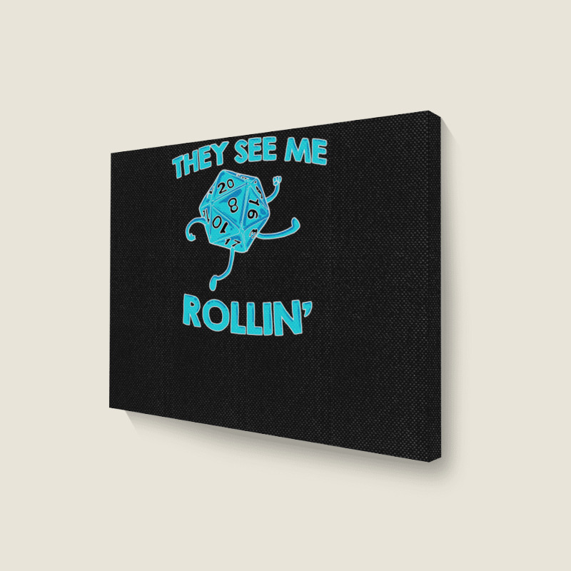 They See Me Rollin' Landscape Canvas Print | Artistshot