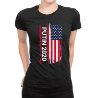 Putin 2020 Baseball ¾ Sleeve Ladies Fitted T-shirt | Artistshot