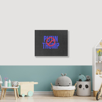 Putin And Trump Landscape Canvas Print | Artistshot