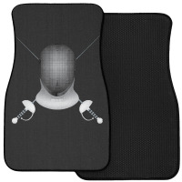 Fencing Fencing - Crossed Fencing Swords And Fencing Mask Front Car Mat | Artistshot