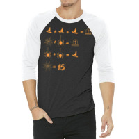 Order Of Operations Quiz For Math Teacher Halloween Equation 3/4 Sleeve Shirt | Artistshot