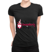 There Is Gnombody Ladies Fitted T-shirt | Artistshot