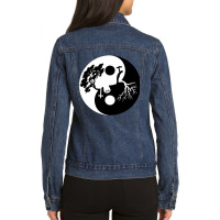 Black City Adventure Ladies Denim Jacket | Artistshot