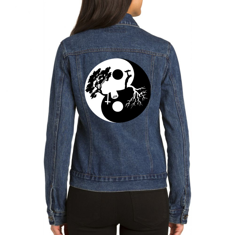 Black City Adventure Ladies Denim Jacket by hyun marioline | Artistshot