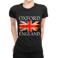 Oxford England Union Jack Flag Ladies Fitted T-shirt | Artistshot