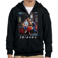 Friends Group Cast Cafe Photo Youth Zipper Hoodie | Artistshot