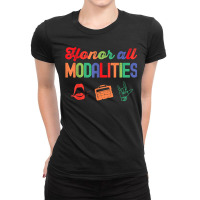 Honor All Modalities Aac Communication For Slp Students Grad Ladies Fitted T-shirt | Artistshot