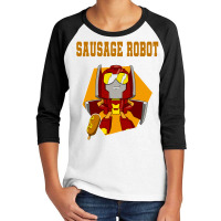 Sausage Robot Youth 3/4 Sleeve | Artistshot