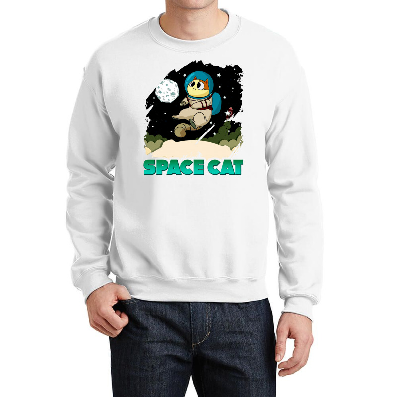 Space Cat Crewneck Sweatshirt | Artistshot