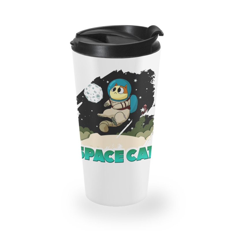 Space Cat Travel Mug | Artistshot