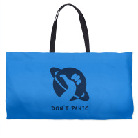 Space Dont Panic Weekender Totes | Artistshot