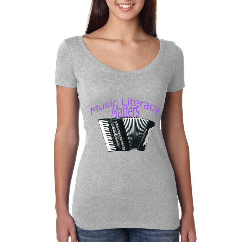 Music Literacy Matters  I Like To Eat Puppies Women's Triblend Scoop T-shirt by cm-arts | Artistshot