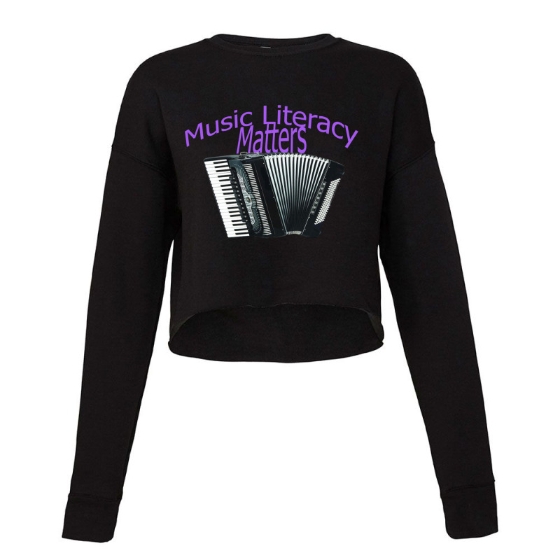 Music Literacy Matters  I Like To Eat Puppies Cropped Sweater by cm-arts | Artistshot