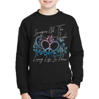 Imagine Hippie People Living Life In Peace And Love Youth Sweatshirt | Artistshot