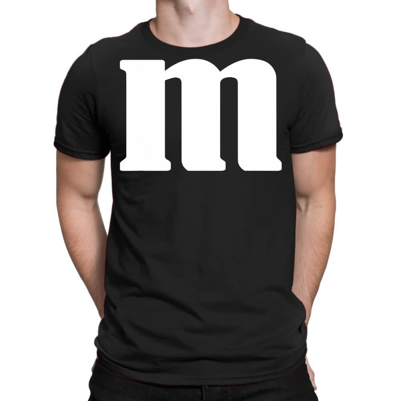 Lower Case Alphabet Matching Halloween Costume Cute Letter M T Shirt T-shirt | Artistshot