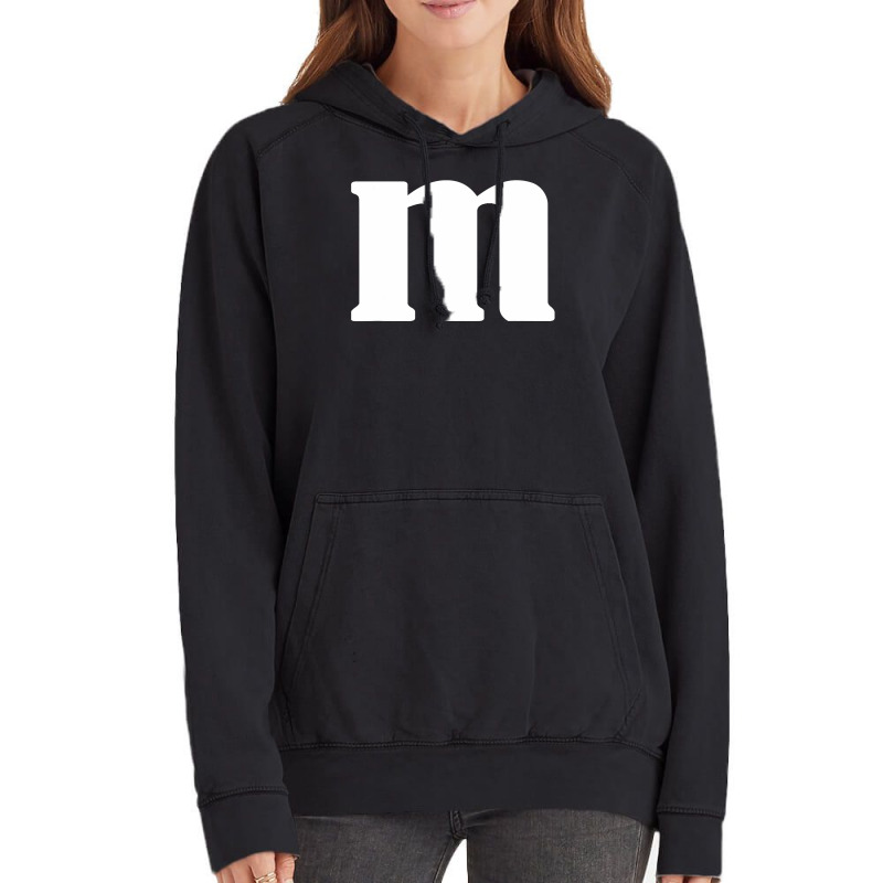 Lower Case Alphabet Matching Halloween Costume Cute Letter M T Shirt Vintage Hoodie | Artistshot