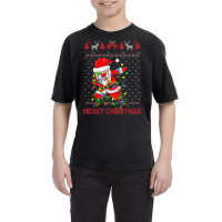 Ugly Christmas Dabbing Sweater Youth Tee | Artistshot