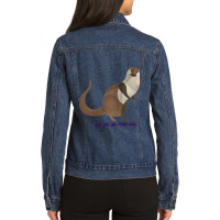 You Otter Know Ladies Denim Jacket | Artistshot