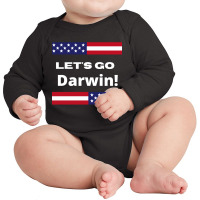 Lets Go Darwin Long Sleeve Baby Bodysuit | Artistshot