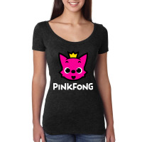 Pink Fong Women's Triblend Scoop T-shirt | Artistshot