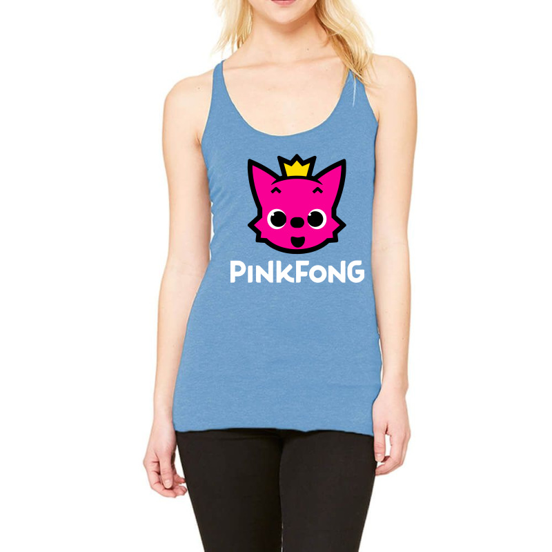 Pink Fong Racerback Tank by Candy Shop | Artistshot