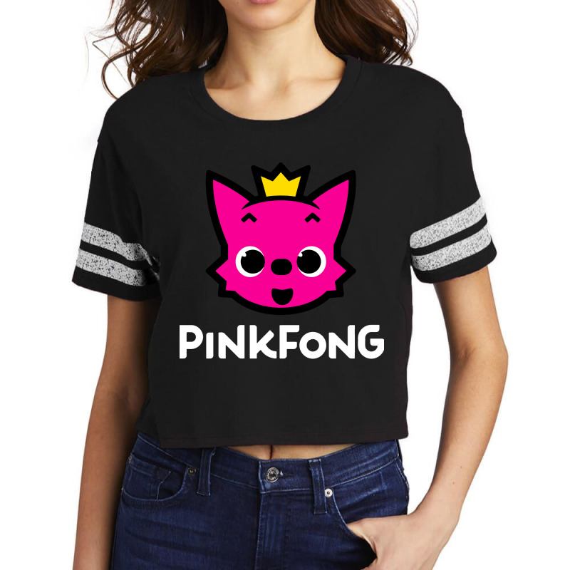 Pink Fong Scorecard Crop Tee by Candy Shop | Artistshot