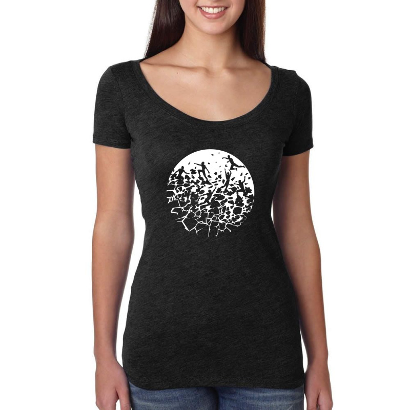 Break Free Heroes White Women's Triblend Scoop T-shirt by LiamBrow | Artistshot