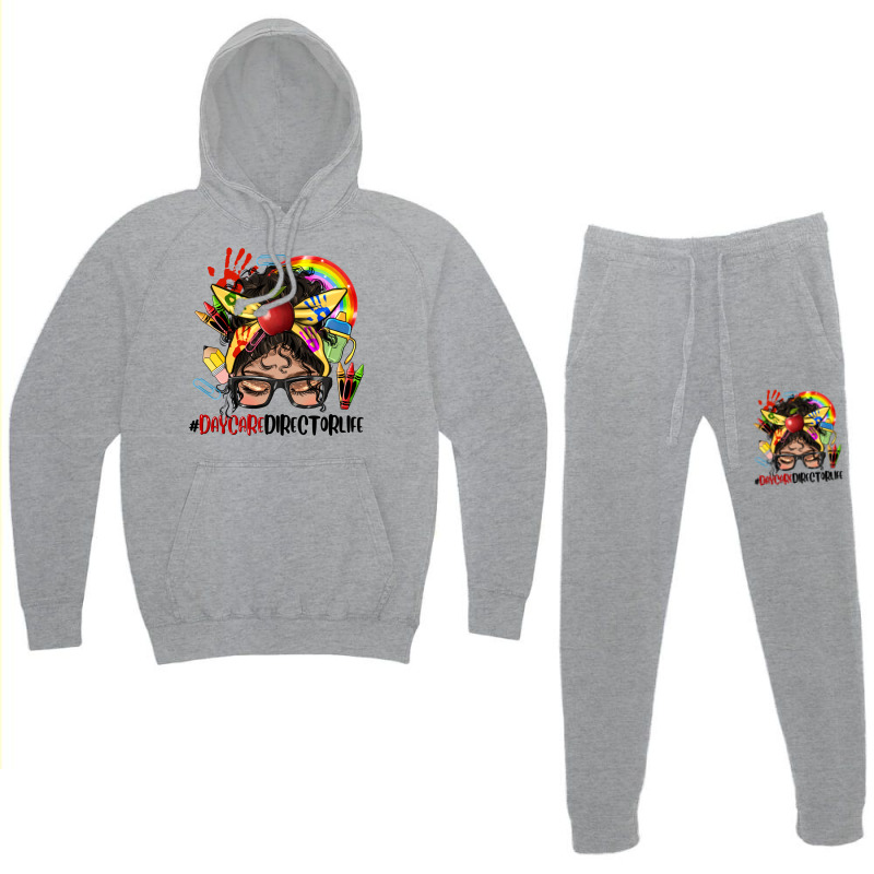 Latina Messy Bun Daycare Director Life Hoodie & Jogger set by HRA Design Shop | Artistshot