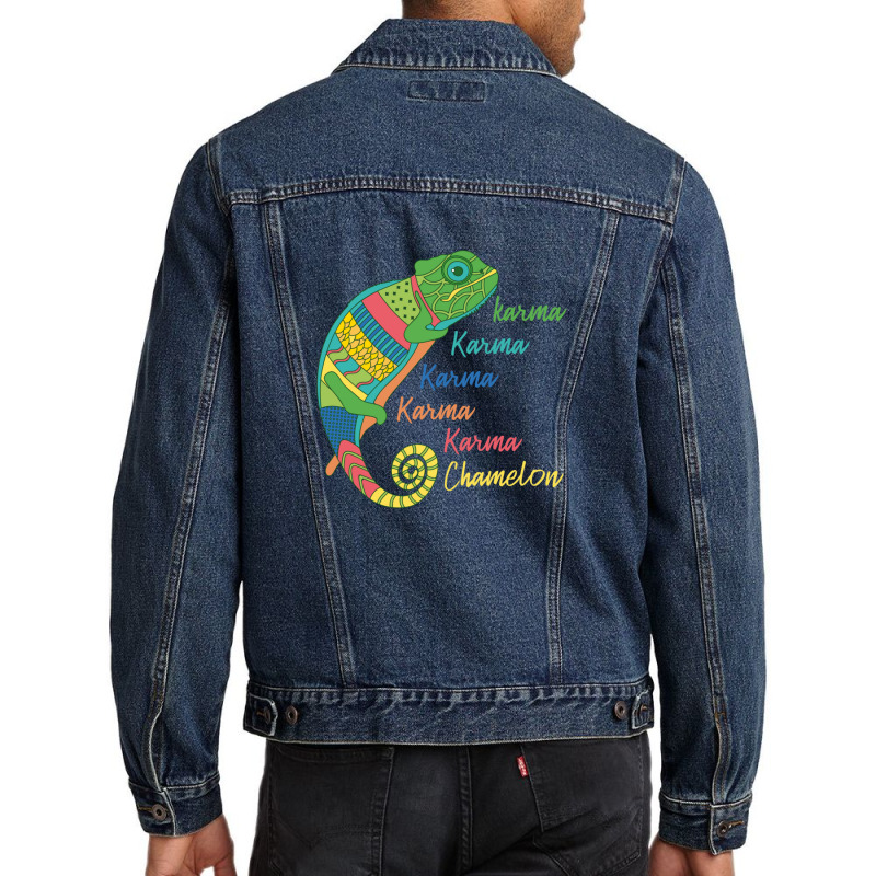 Karma Chameleon Men Denim Jacket by NestorMarchetti | Artistshot