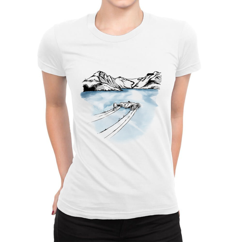 Trackmania - Arctic Lake Slide Ladies Fitted T-Shirt by cm-arts | Artistshot