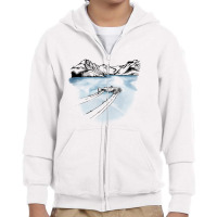 Trackmania - Arctic Lake Slide Youth Zipper Hoodie | Artistshot