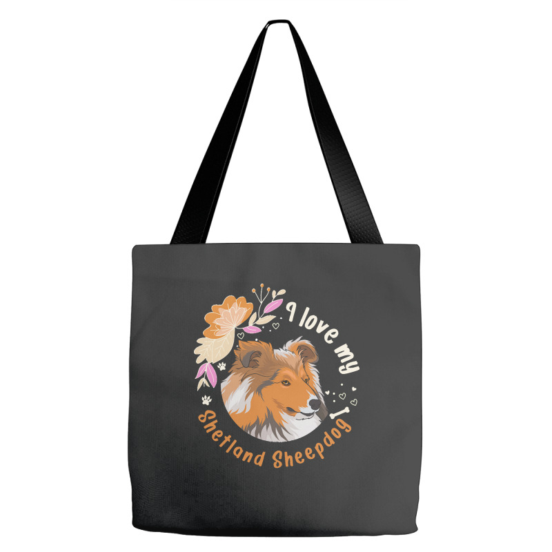 Shetland Sheepdog T  Shirt Sheltie Dog Shetland Sheepdog Gift Idea T Tote Bags | Artistshot