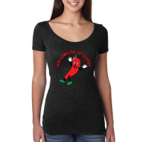 Here Comes The Hot Stepper Chilli One Women's Triblend Scoop T-shirt | Artistshot