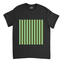 Olive Green And Light Green Vertical Stripes Pattern Classic T-shirt | Artistshot