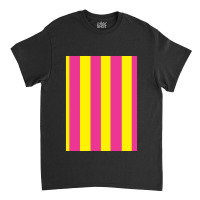 Pink And Yellow Vertical Stripes Design Classic T-shirt | Artistshot