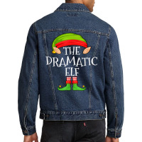 Xmas Dramatic Elf Matching Shirt Men Denim Jacket | Artistshot