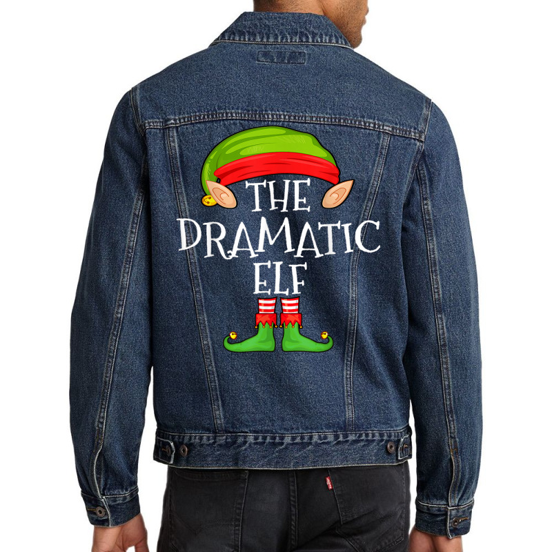 Xmas Dramatic Elf Matching Shirt Men Denim Jacket by August | Artistshot