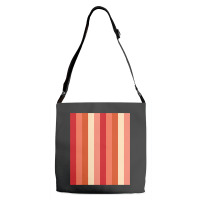 Red Verticallystriped Silver Titanium Iron Color, Red Degradation Patt Adjustable Strap Totes | Artistshot