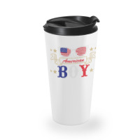 American Boy Love American Flag Travel Mug | Artistshot