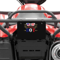 American Boy Love American Flag Atv License Plate | Artistshot