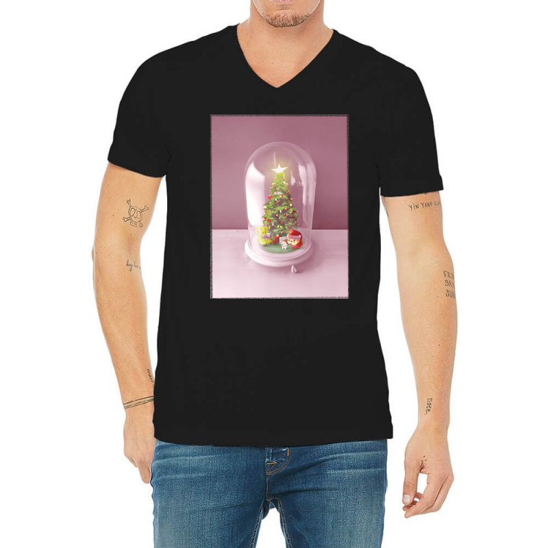 Christmas Bell Jar V-neck Tee | Artistshot