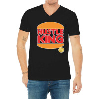 Hustle University - Hustle King V-neck Tee | Artistshot