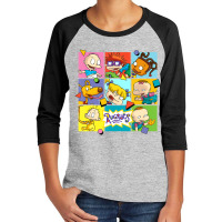 Rugrats Character Squares Youth 3/4 Sleeve | Artistshot