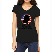 I Have Ptsd Pretty Tired Of Stupid Democrats Women's V-neck T-shirt | Artistshot