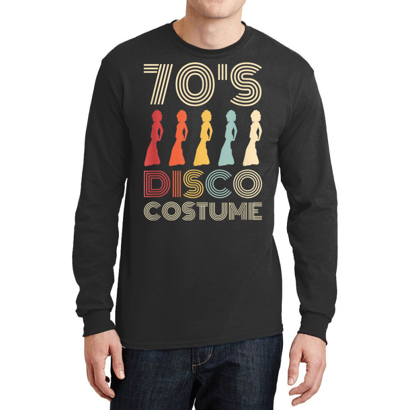 70s Disco Costume 70 Styles 1970s Women Themed Party Long Sleeve Shirts | Artistshot